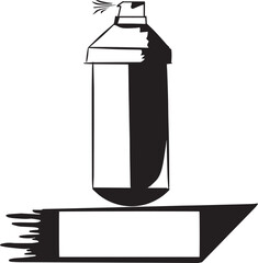 spray paint bottle isolated icon