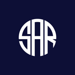 sar circle logo design