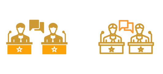 Debate Vector Icon