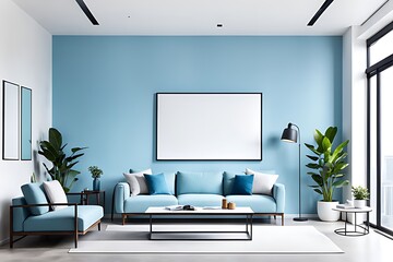 A wonderful minimalist style living room with attractive decoration.