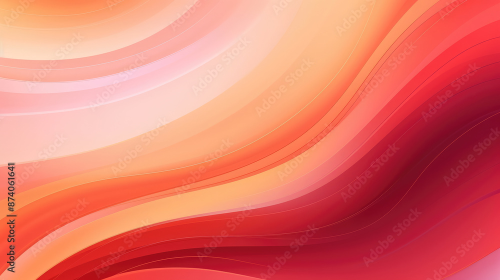 Wall mural abstract background with red and orange colors., generative ai