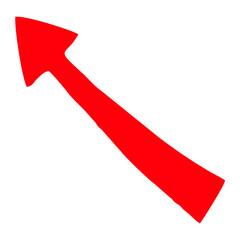 Red Arrow Pointer Icon Vector 