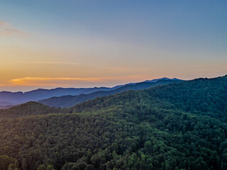 Naklejka premium mountains near Franklin, NC
