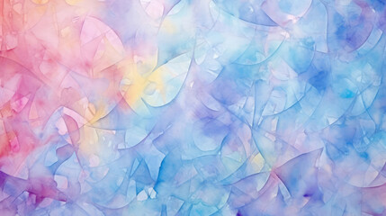 Fototapeta premium Abstract watercolor background. Hand-drawn illustration. Colorful texture., generative ai