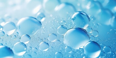 Abstract Blue Bubbles