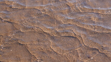 Destails of water from beach
