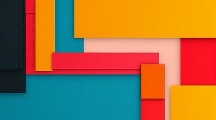 Produce a futuristic artwork featuring abstract geometric shapes and vibrant, futuristic colors, embodying innovation and contemporary artistry. Illustration, Image, , Minimalism,