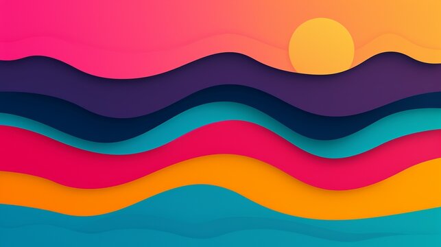 Illustrate a dynamic composition with bold colors, strong contrasts, and dynamic shapes, capturing attention and conveying a sense of energy and movement. Illustration, Image, , Minimalism,