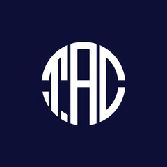 Obraz premium tac circle logo design