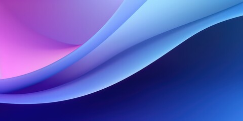 Fototapeta premium Gradient color abstract background with smooth wavy shapes
