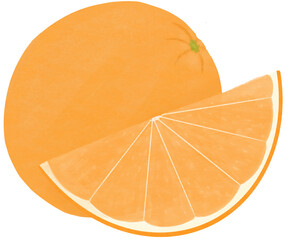 오렌지 일러스트