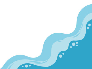 Sea Beach waves background illustration