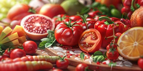 Fresh produce arrangement