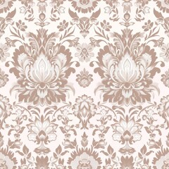Fototapeta premium Elegant Floral Wallpaper Design in Pastel Tones