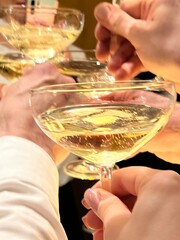 New years party toast