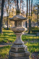 Stone Lantern in Park
