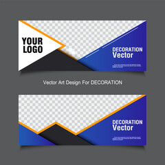 Graphic template design for decoration
