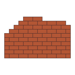 Brick Wall Vector icon 