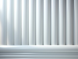 Obraz premium A close-up view of a white wave with smooth, flowing curves against a white background.