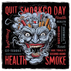 Anti-Tobacco Day (Days- Illustration-typography)