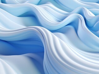 Abstract blue swirling vortex with rippled, wavy background.