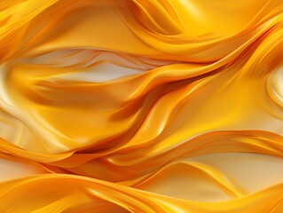 Obraz premium Shiny gold satin fabric with a smooth, luxurious texture.