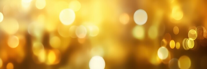 Obraz premium Abstract Golden Bokeh Lights Background
