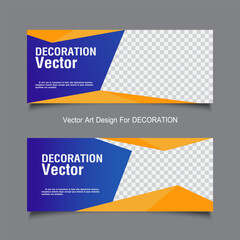 Graphic template design for decoration