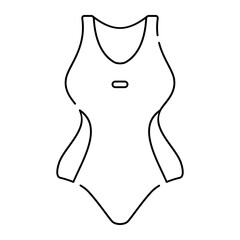 Swimsuit icon. swimsuit, swimwear, sport, summer, beachwear, water sport. Vector icon illustration