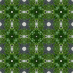 Shameless circle design , green flower shameless pattern 
