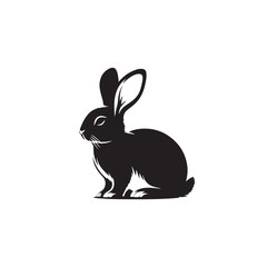 Rabbit  silhouette vector Art for illustration Design