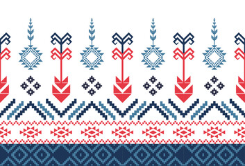 abstract Traditional geometric ethnic fabric pattern ornate elements with ethnic patterns design for textiles, rugs, clothing, sarong, scarf, batik, wrap, embroidery, print, curtain, carpet