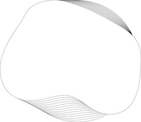Circle fluid white overlapping for banner, web, badges, tag