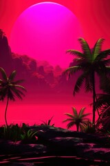 Naklejka premium Photo of a jungle vegetation outdoors tropical.