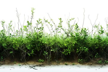 Obraz premium Fresh green grass with dew drops, creating a vibrant and natural landscape under bright daylight