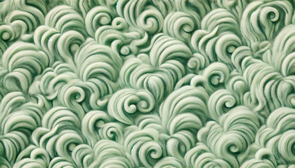 Detailed pale green seamless wallpaper texture with soft felt appearance