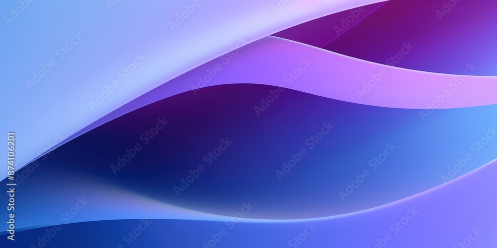 Poster gradient colors in abstract 3d folded paper cut shapes