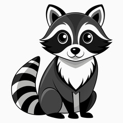 raccoon logo, raccoon icon, racoon, raccoon cartoon, illustration