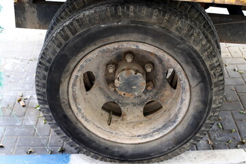 Trolley wheel for transporting heavy loads.