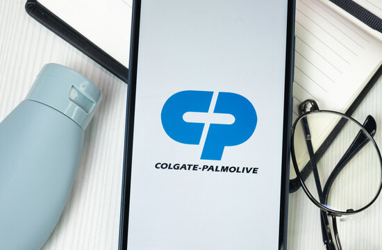 New York, USA - 30 June 2024: Colgate-Palmolive Logo on Phone Screen, Company Icon