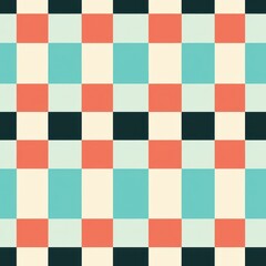 Fototapeta premium Checkered pattern backgrounds tile.