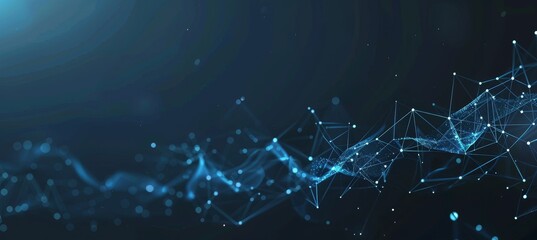 Obraz premium An illustration of a futuristic hexagon describing the structure of data transmission. 6D rendering of a technology concept.