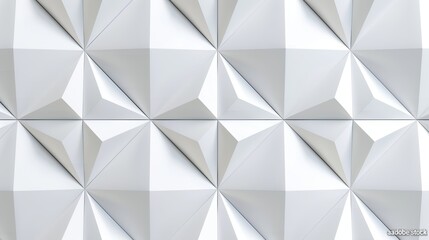 3D illustration of a white business style rhombus background