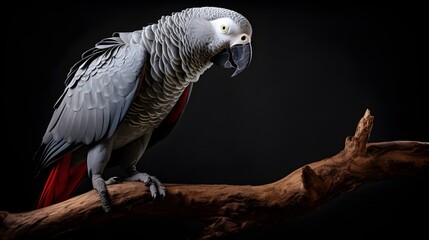Fototapeta premium African Grey Parrot UHD Wallpaper