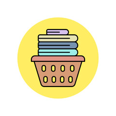 Vector of laundry fold icon.