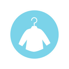 Vector flat design symbol t-shirt icon.