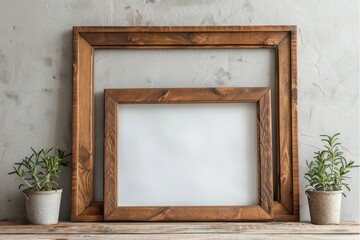 Rustic Wooden Frames with Simple Decor