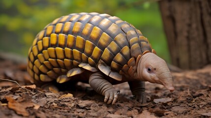 six banded armadillo UHD Wallpaper