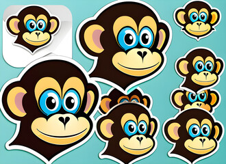 Fototapeta premium monkey generative ai