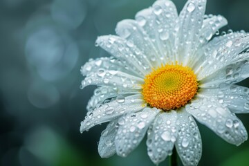 Daisy with Water Droplets